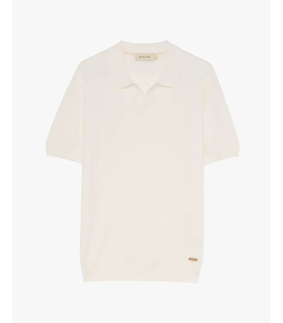 Knitted polo shirt