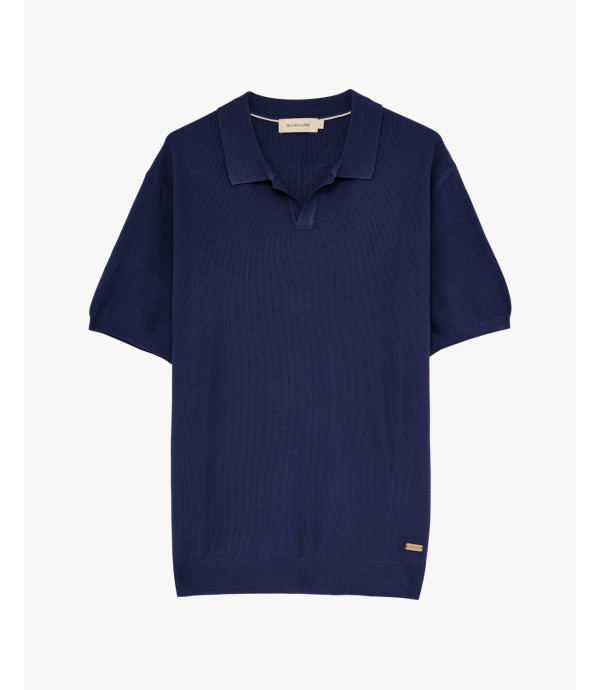Knitted polo shirt