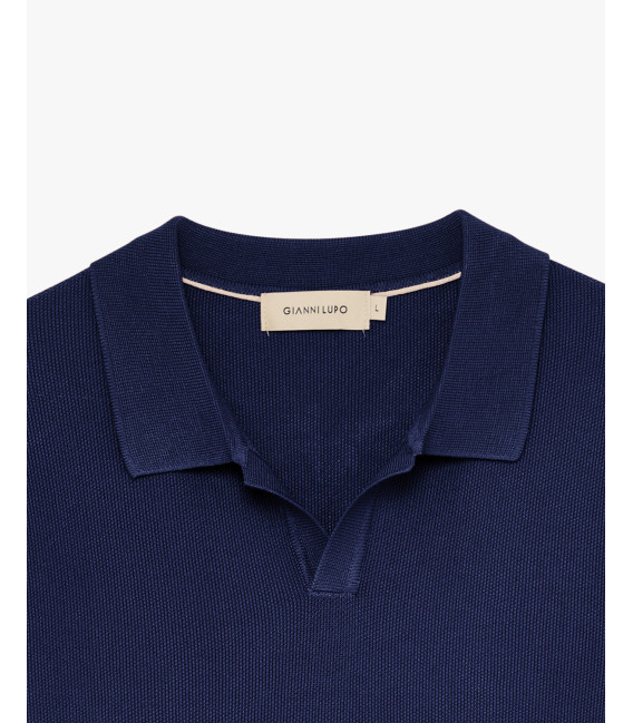 Knitted polo shirt