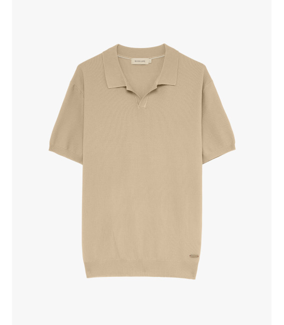 Knitted polo shirt