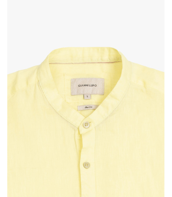 Camicia in lino collo coreano