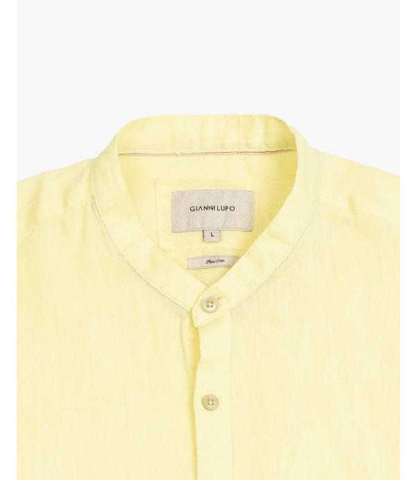 Camicia in lino collo coreano