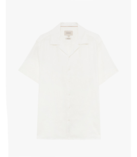 Camicia a maniche corte in lino