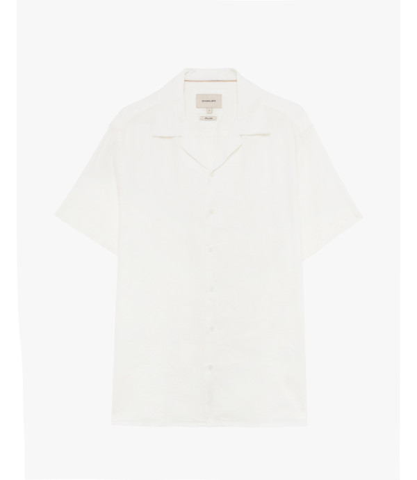 Camicia a maniche corte in lino
