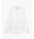 Mandarin collar linen shirt