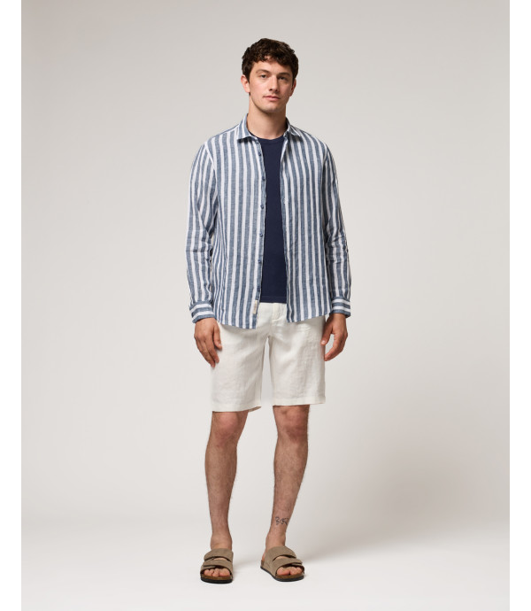 Bermuda chinos in lino