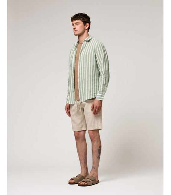 Bermuda in lino con laccio