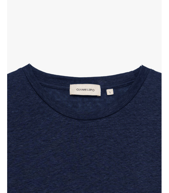 T-shirt in lino relaxed fit
