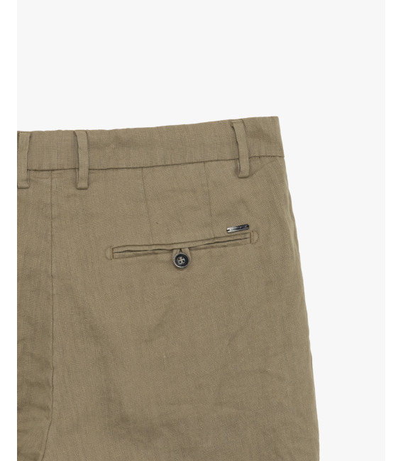 Bermuda in lino con laccio