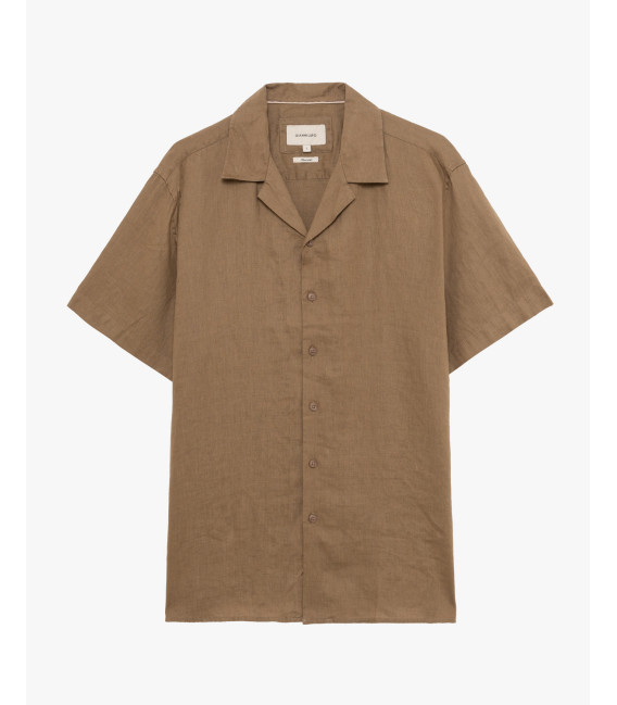 Camicia a maniche corte in lino