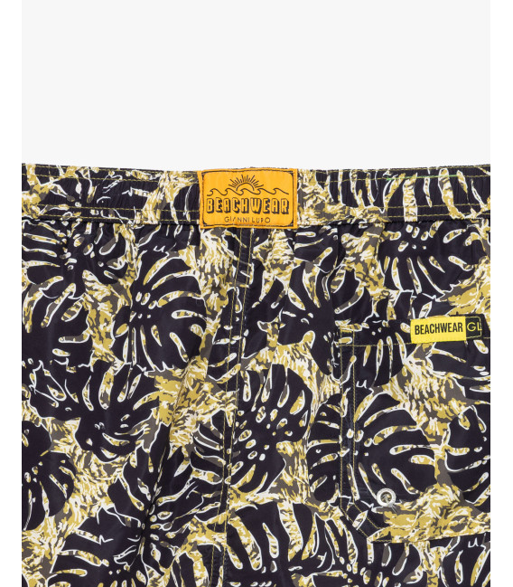 Patterned swim shorts