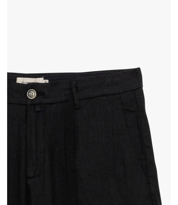 Bermuda in lino con laccio