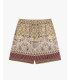 Bermuda shorts with geometric pattern