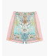 Bermuda shorts with geometric pattern