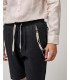 Linen drawstring shorts