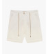 Linen shorts with drawstring