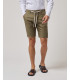 Linen shorts with drawstring