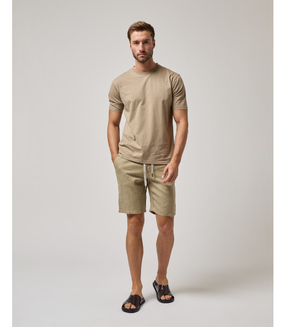 Bermuda chinos in lino