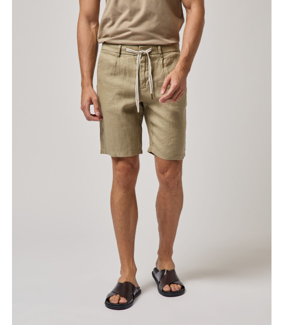 Bermuda chinos in lino
