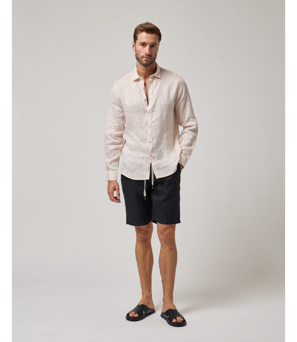 Bermuda chinos in lino