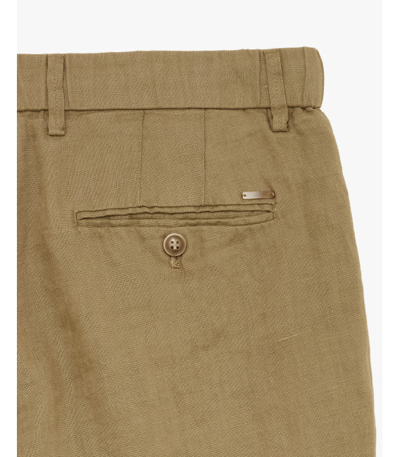 Bermuda chinos in lino