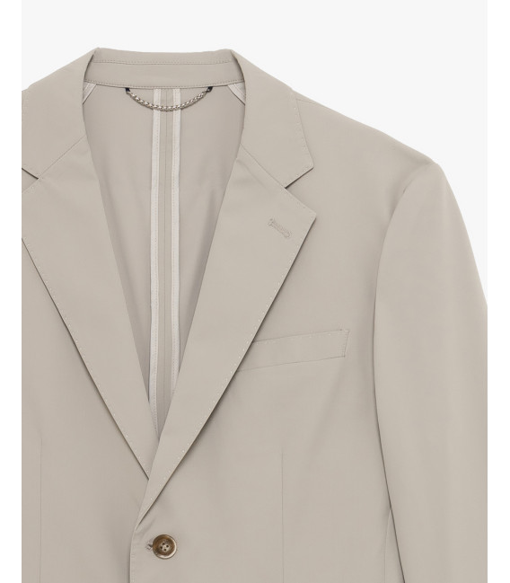 Single-breasted stretch technical blazer