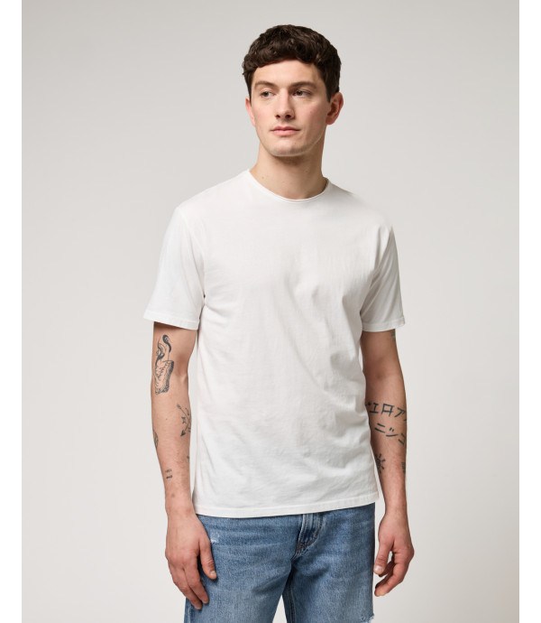 T-shirt con orli a taglio a vivo