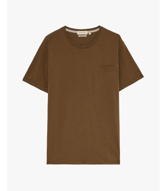 T-shirt con taschino in cotone extra fine