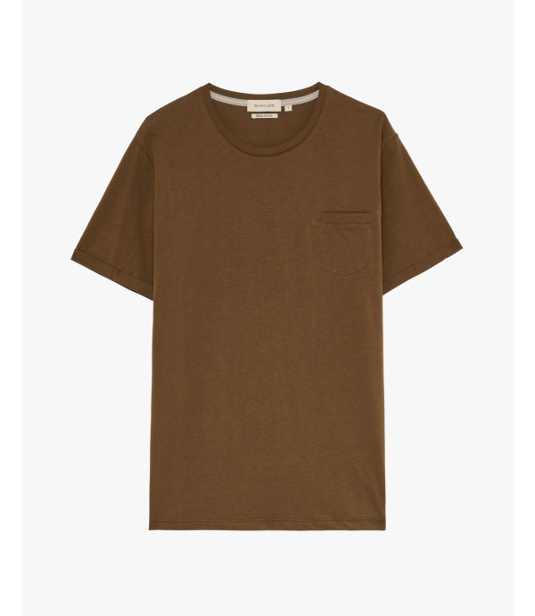 T-shirt con taschino in cotone extra fine