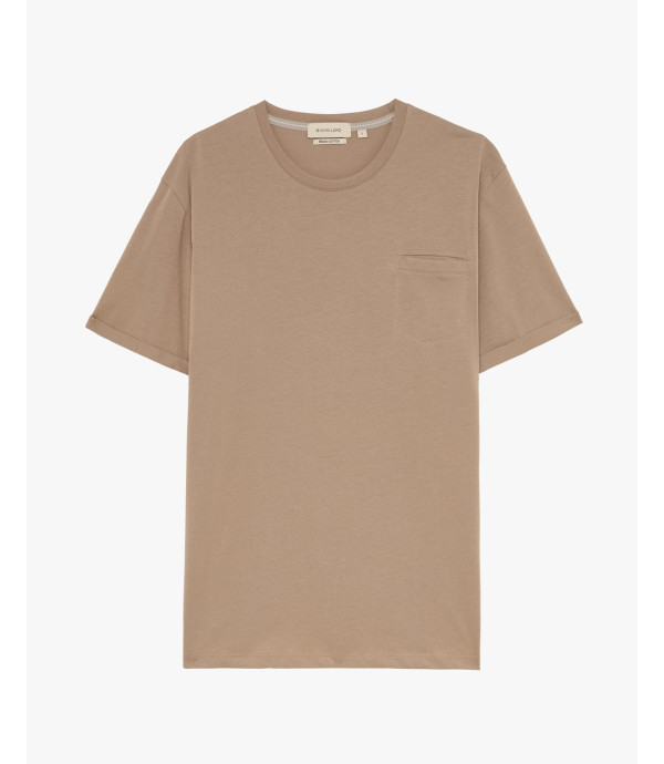 T-shirt con taschino in cotone extra fine