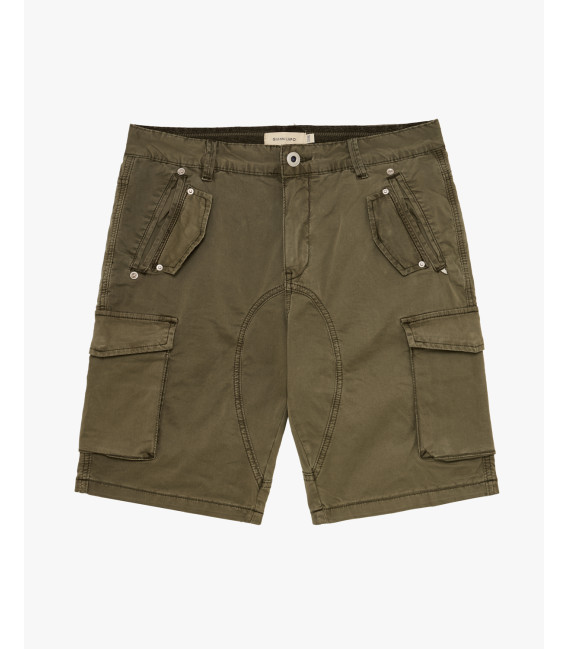 Regular fit bermuda cargo trousers