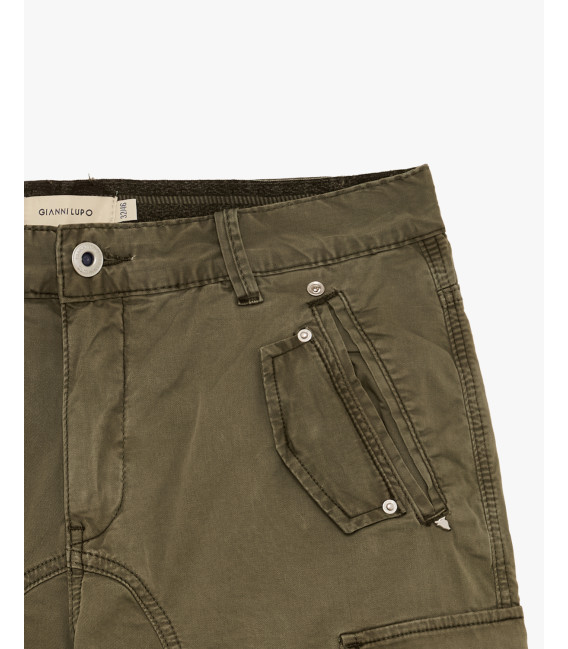 Regular fit bermuda cargo trousers