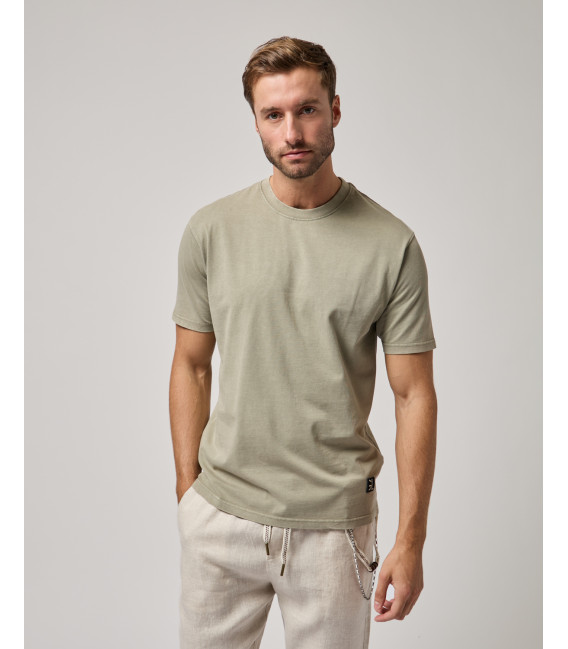 T-shirt girocollo regular fit in cotone
