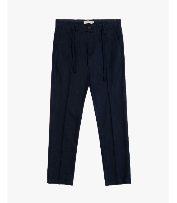 Pantalone in lino con laccio
