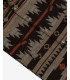 Ethnic print oversized long coat with hood