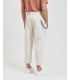 FRANCYS wide leg cropped fit trousers in cotton