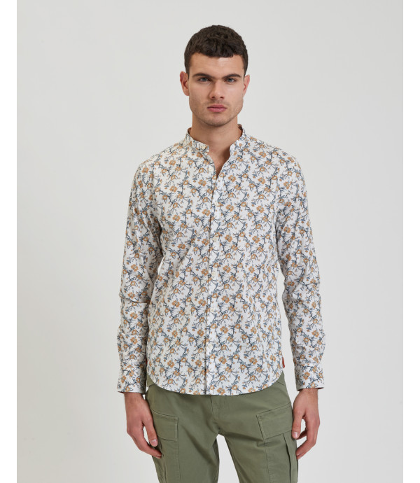 More about Mandarin collar shirt with floral print