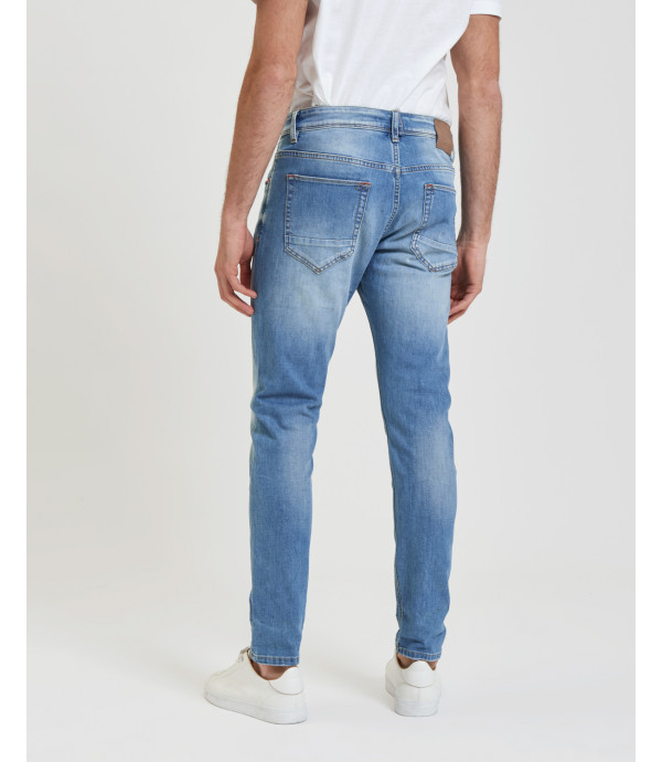 BRUCE regular fit jeans with rips dark wash