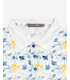 Floral print piquet polo shirt