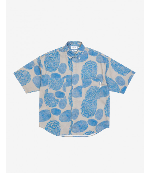 Oversize abstract print shirt