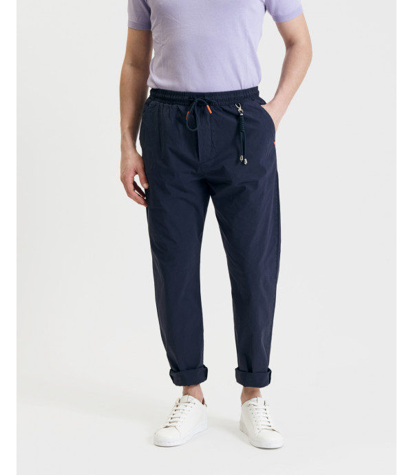 Cotton drawstring trousers