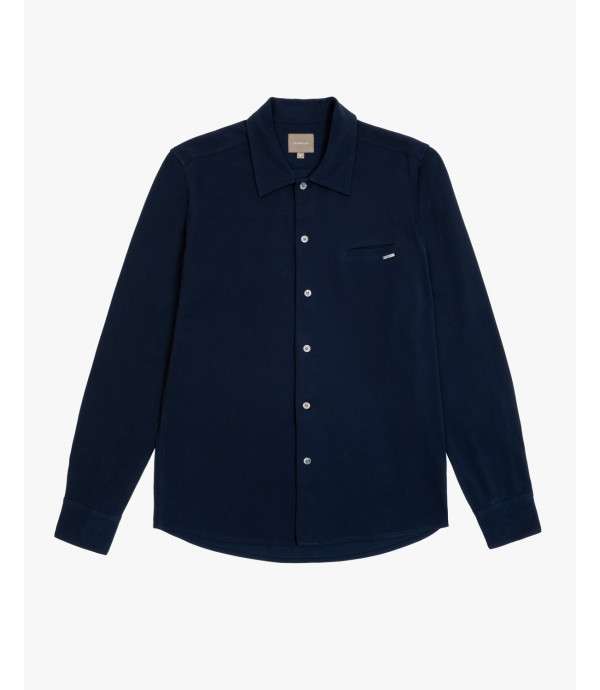 Jersey shirt with chest pocket