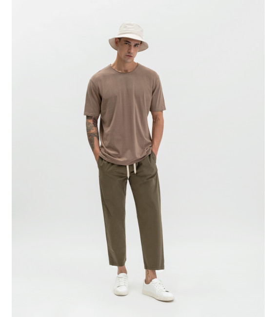 T-shirt with raw edges