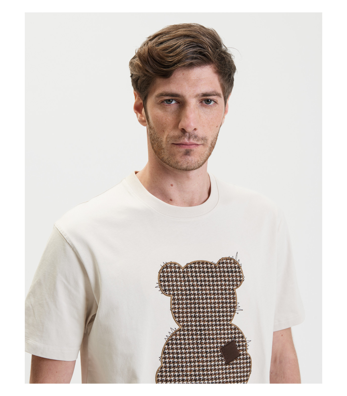 T shirt con patch orsetto Gianni Lupo