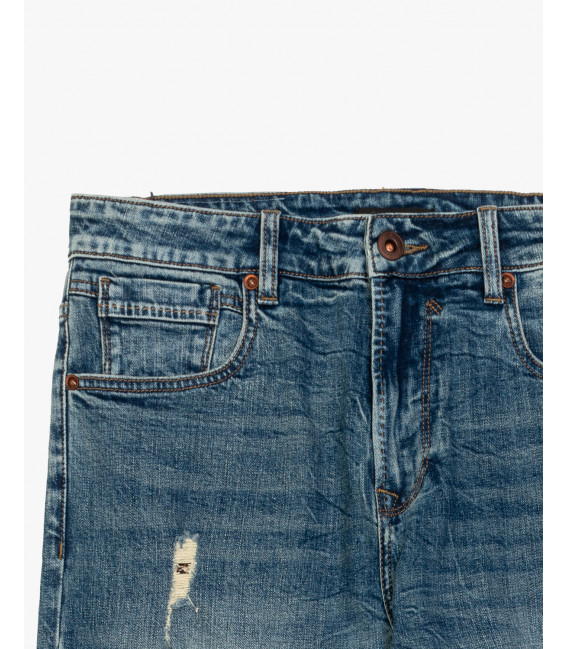 MIKE carrot cropped fit with rips&repairs