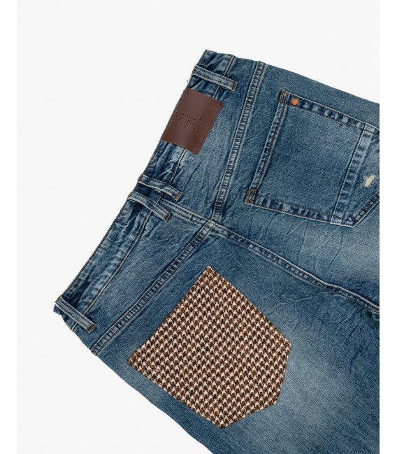 MIKE carrot cropped fit with rips&repairs