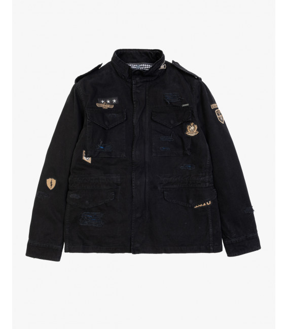 Removable padding military jacket
