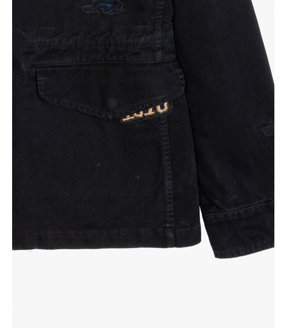 Removable padding military jacket