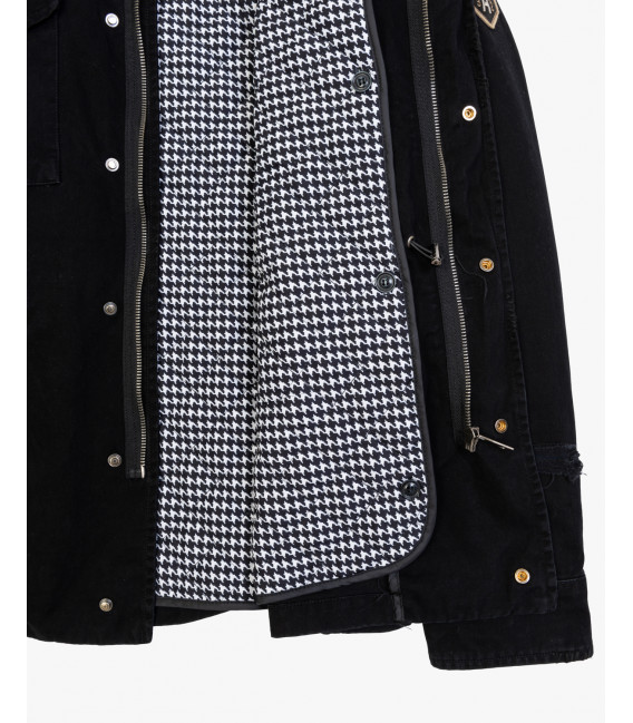 Removable padding military jacket