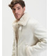 Faux-shearling jacket